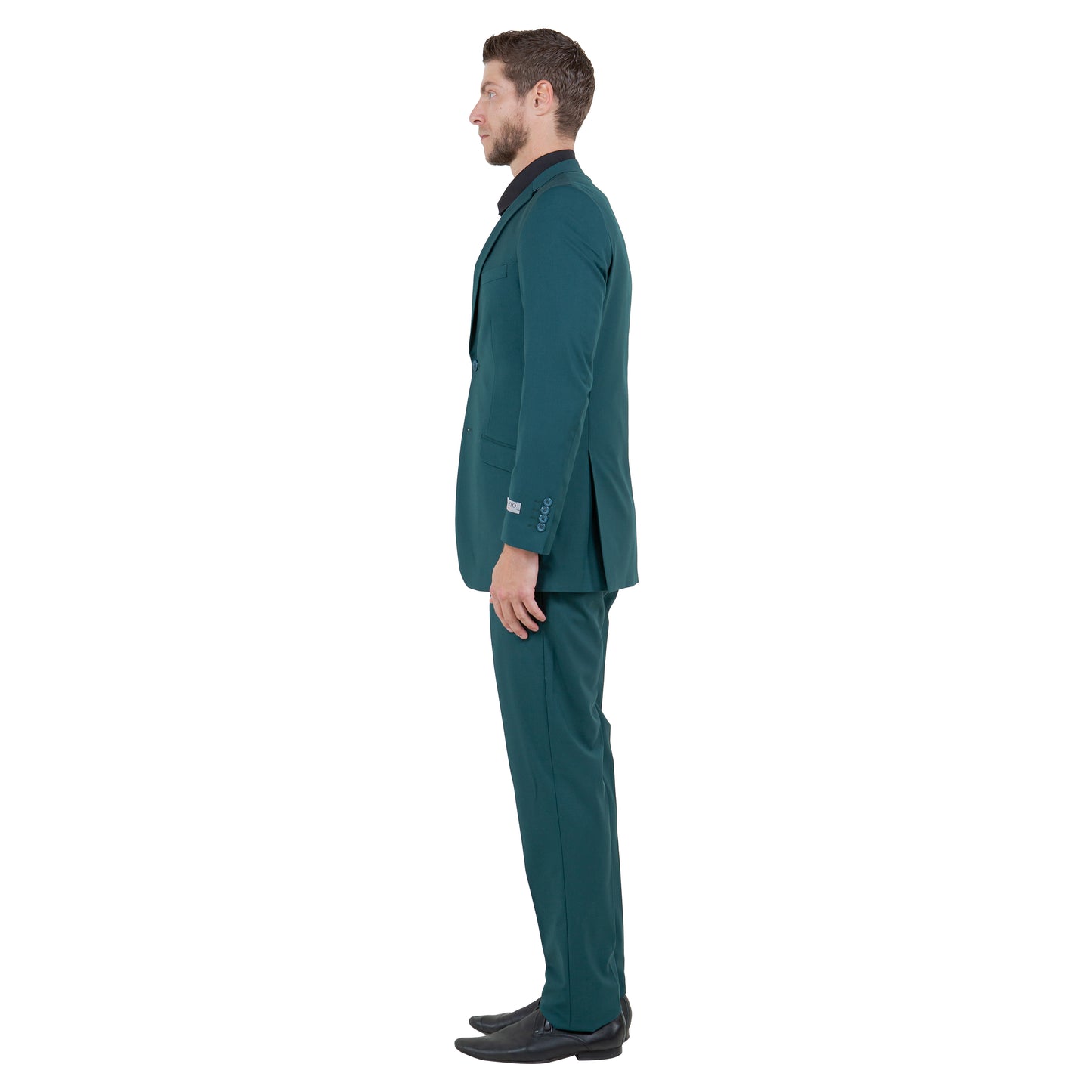 Tazzio Men's Slim-Fit 3pc Suit Set w/ Notch Lapel, Tidepool
