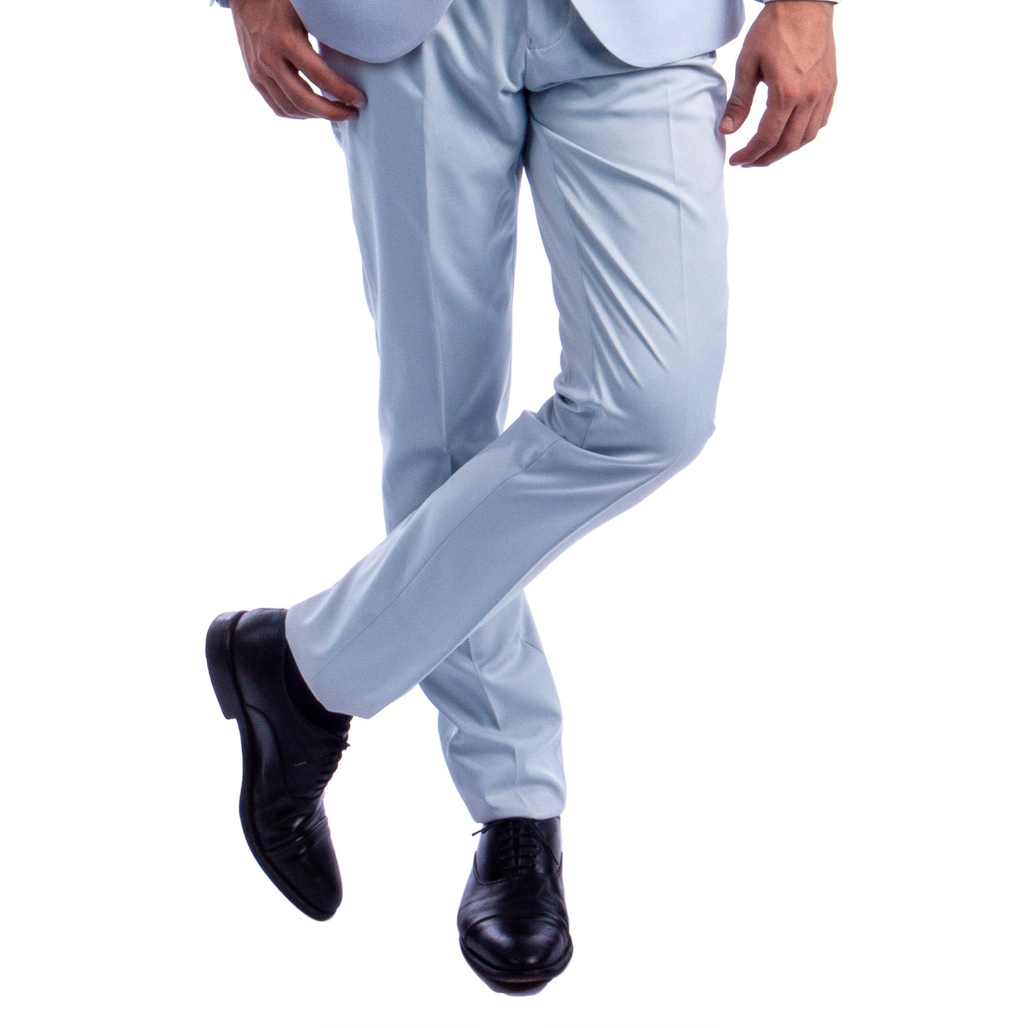Men's Skinny-Fit 2pc Suit w/ Peak Lapel, Light Blue