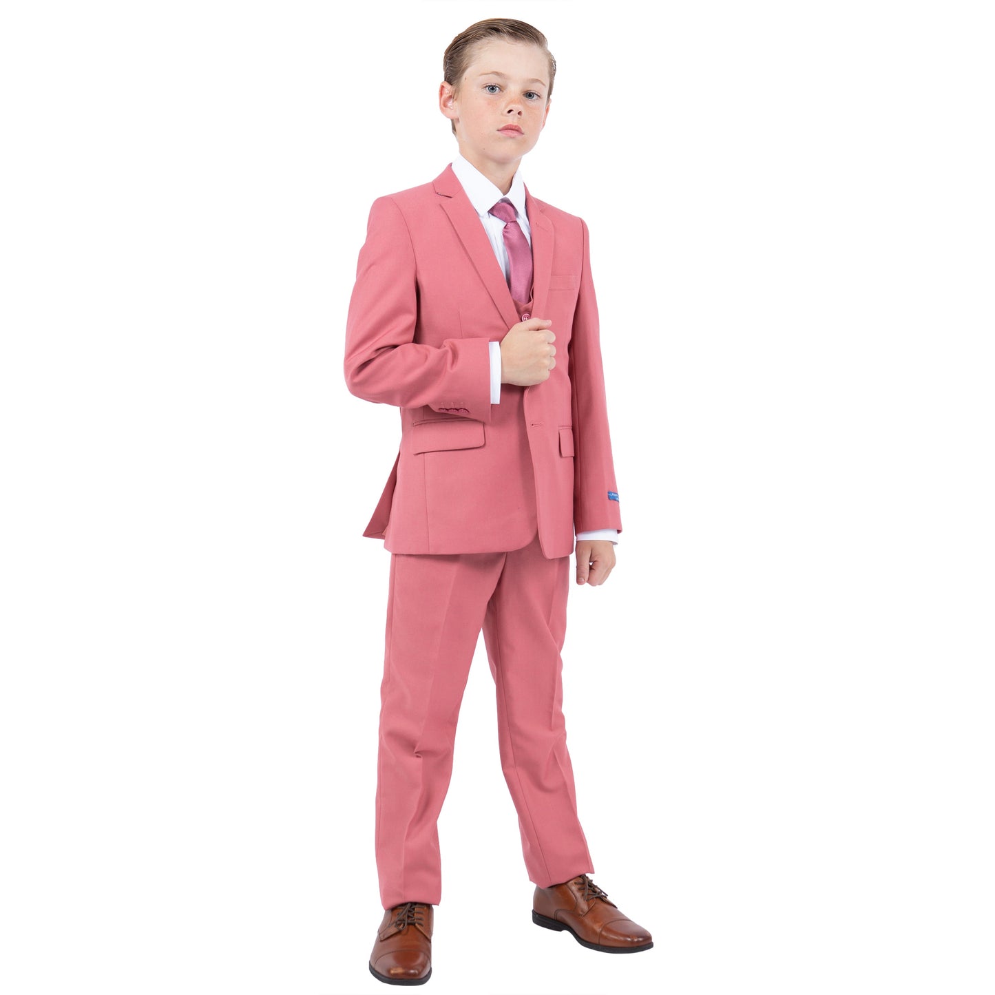 Perry Ellis Boy's 5pc Suit Set, Coral
