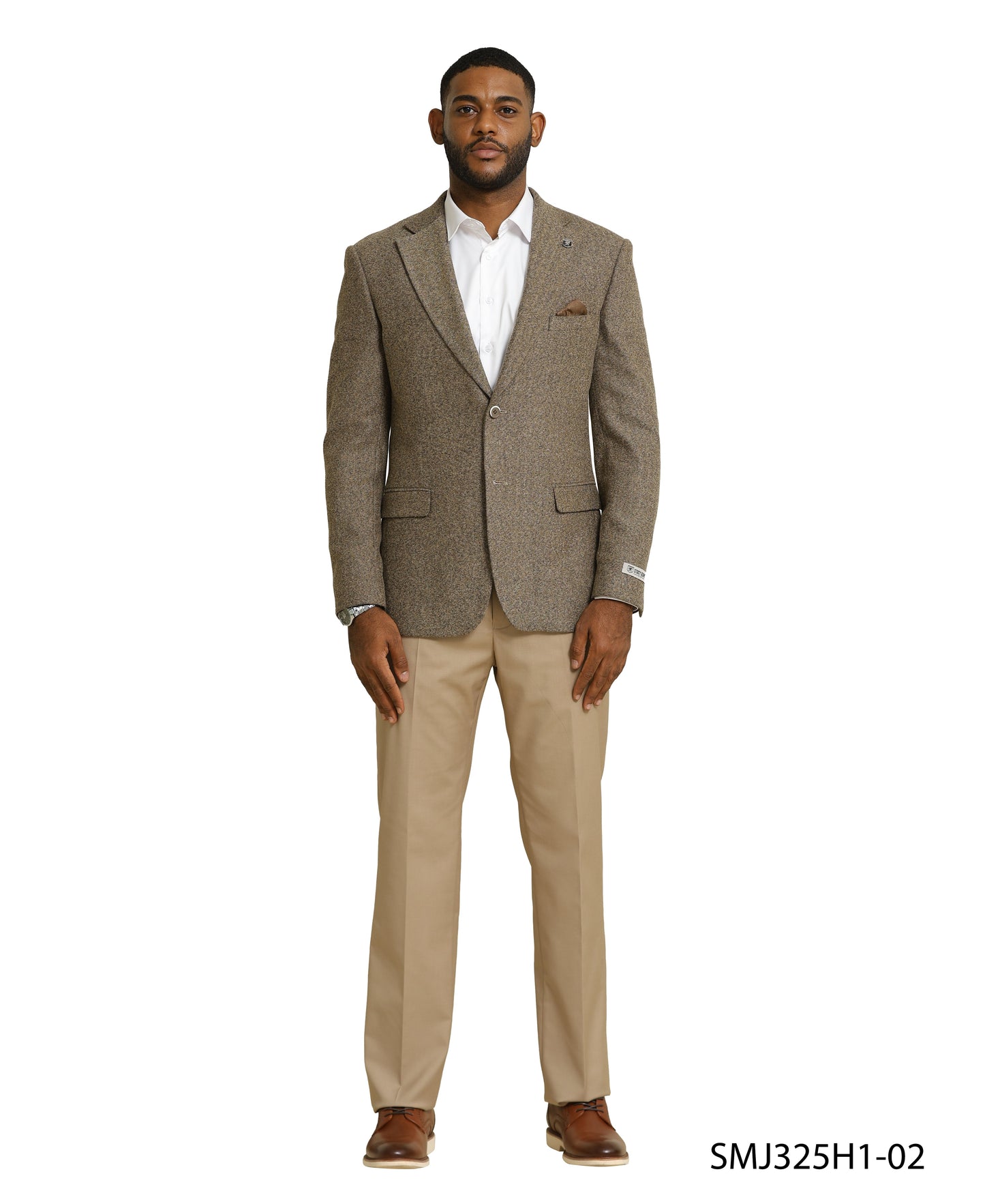 Stacy Adams Tweed Jacket Only, Tan