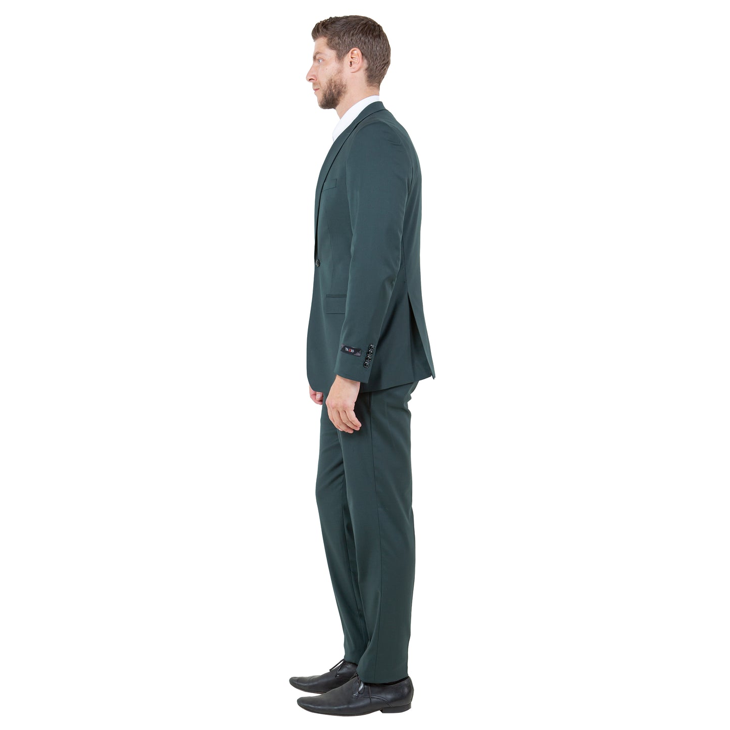 Tazzio Men's Ultra Slim-Fit 3pc Suit w/ Expandable Waistband, Green