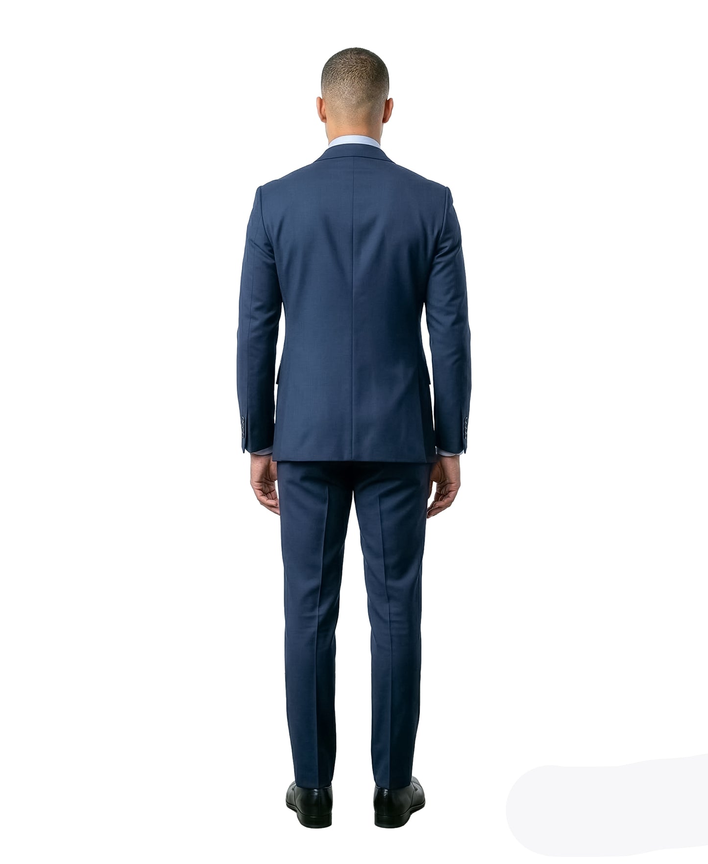Men’s Double Breasted Peak Lapel 2 Piece Suit Set, Slim Fit Dress Suit