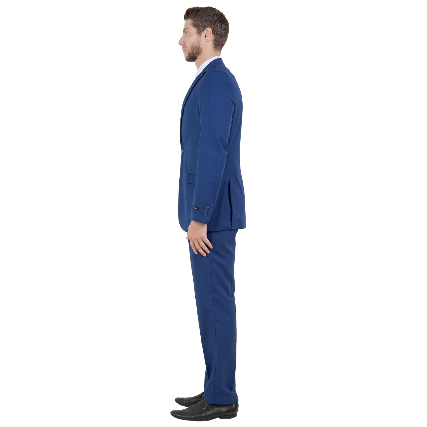 Tazzio 2-Piece Solid Suit Set w/ Notch Lapel, Indigo