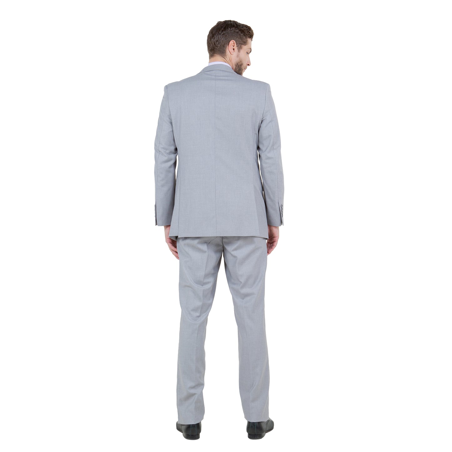 Men's Modern-Fit 3-Piece Suit Set w/ Jacket, Vest and Pants, Light Grey