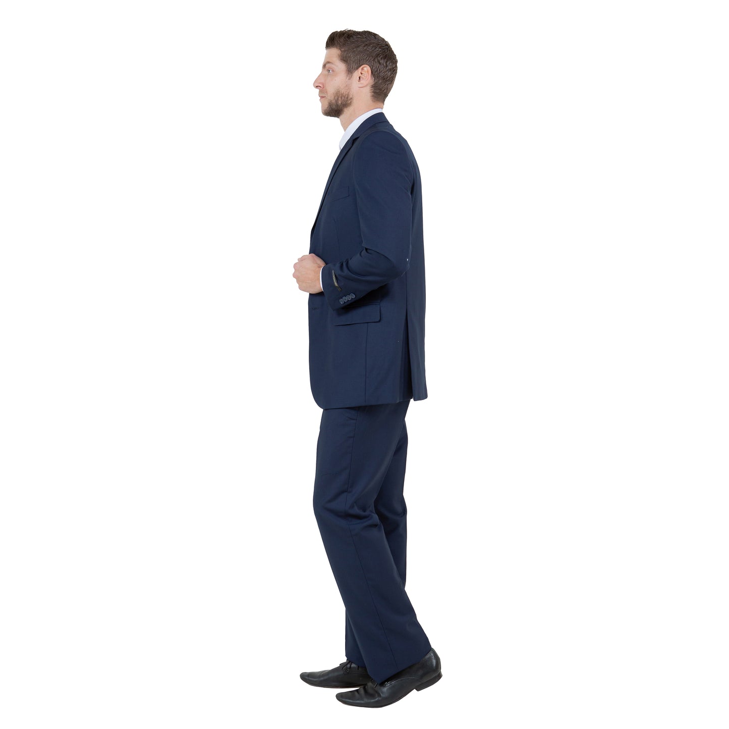 Men's Modern-Fit 3-Piece Suit Set w/ Jacket, Vest and Pants, Blue