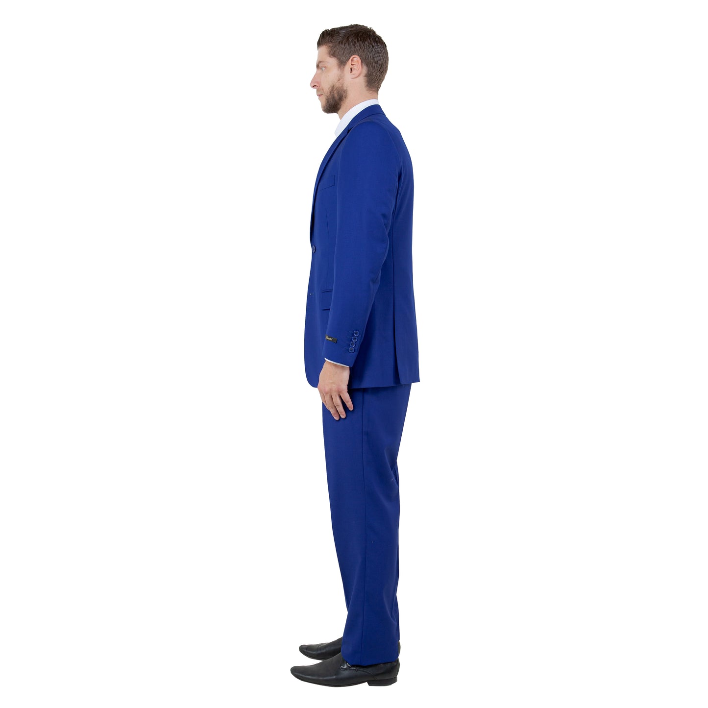 Men's Modern-Fit 3-Piece Suit Set w/ Jacket, Vest and Pants, Royal Blue