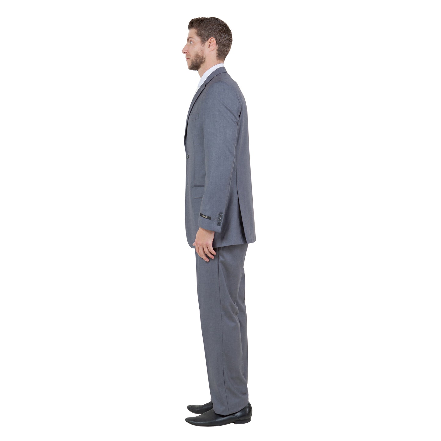 Men's Modern-Fit 3-Piece Suit Set w/ Jacket, Vest and Pants, Grey