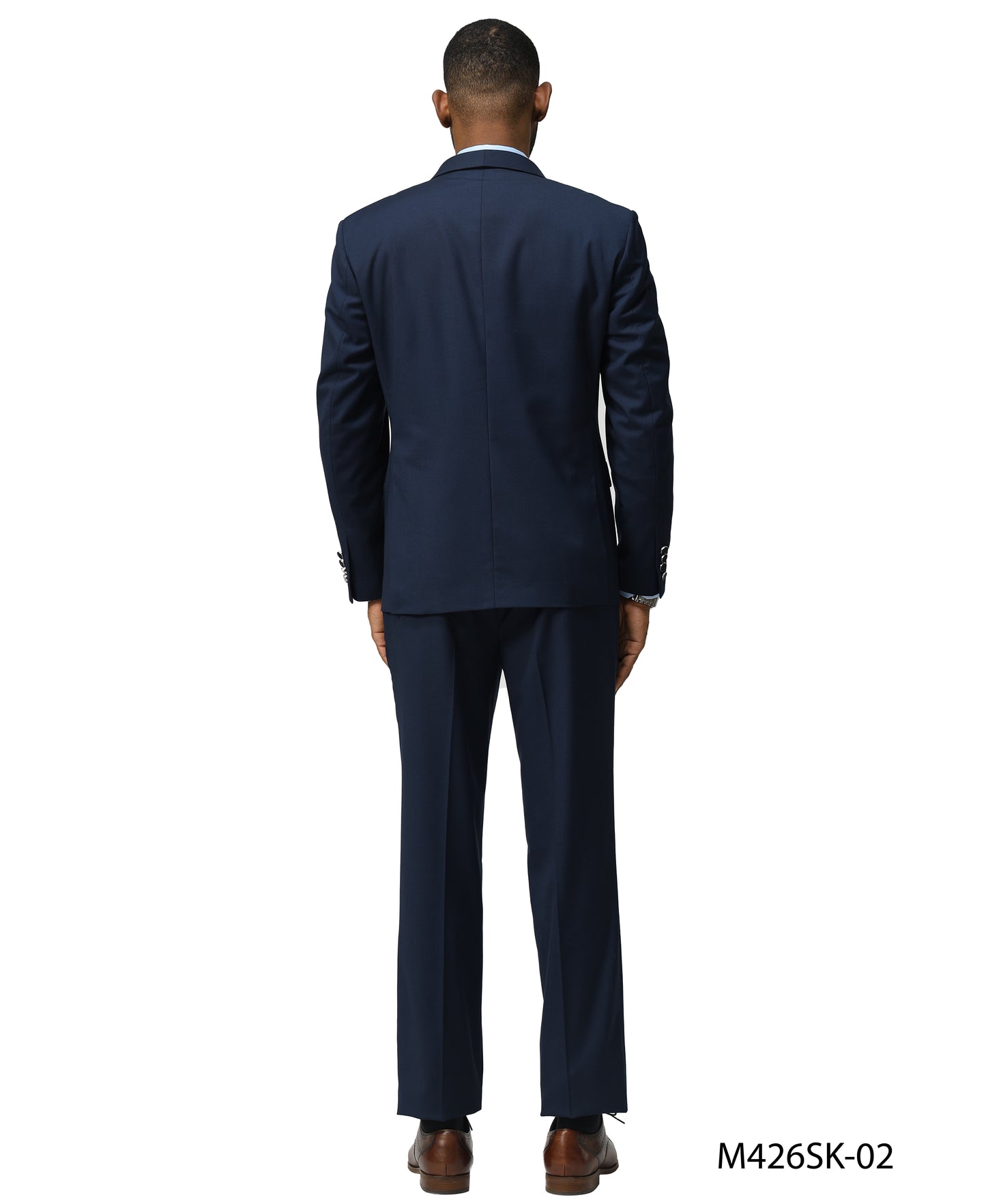 Tazzio Men’s Skinny Fit 3 Piece Suit Set, Double Breasted Shawl Lapel
