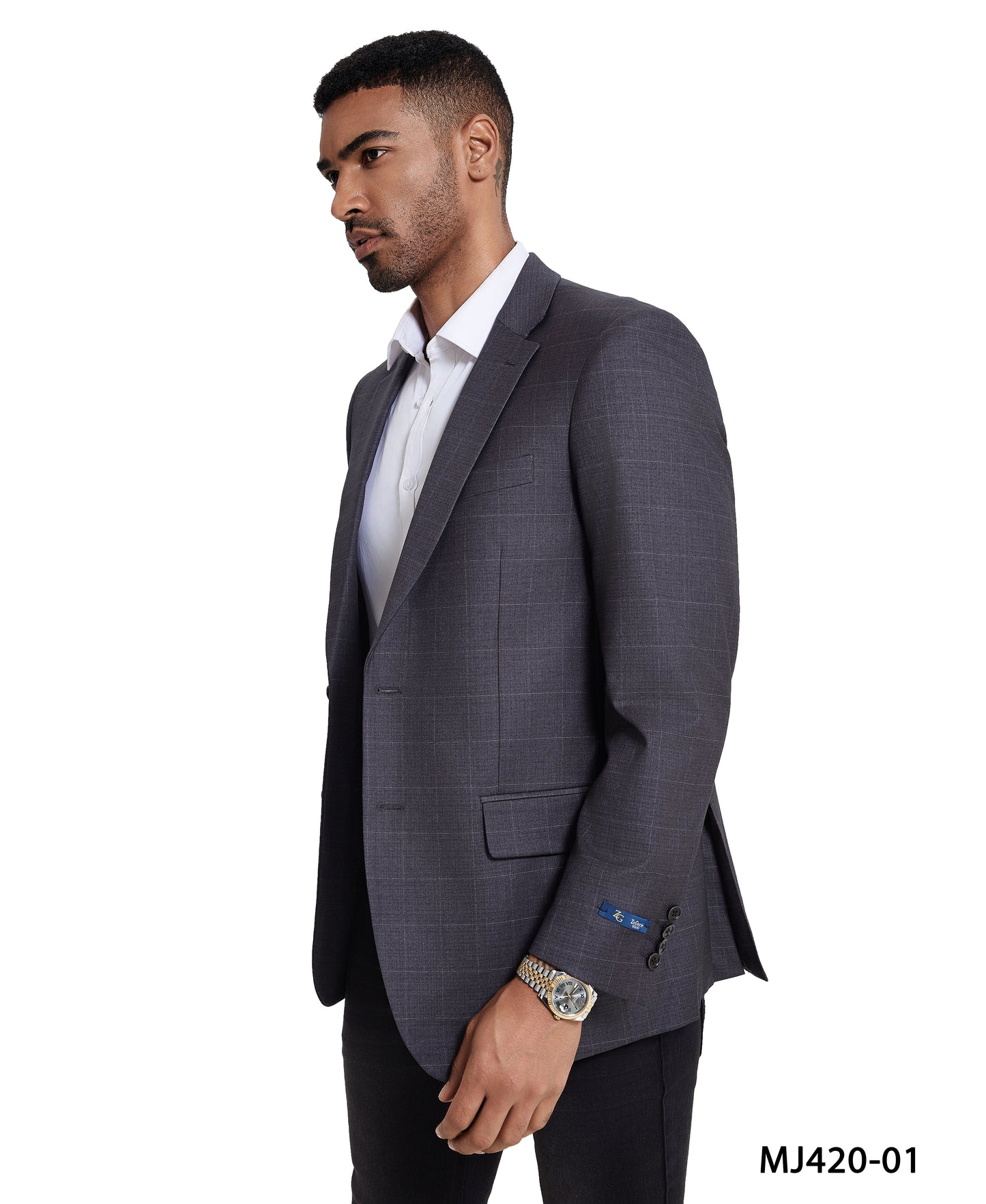 Men's Tailored-Fit Windowpane Sport Coat Only