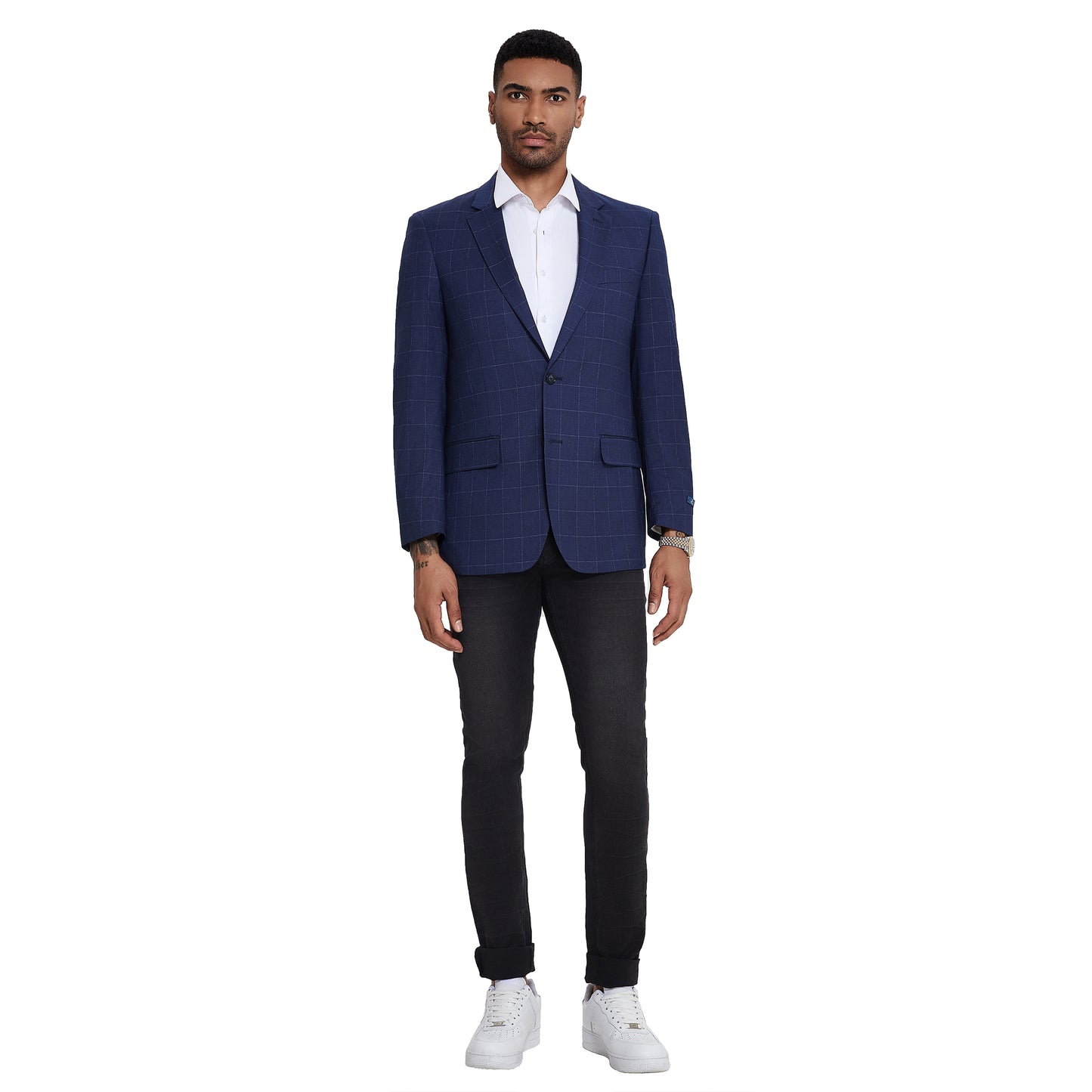 Men's Tailored-Fit Windowpane Sport Coat Only
