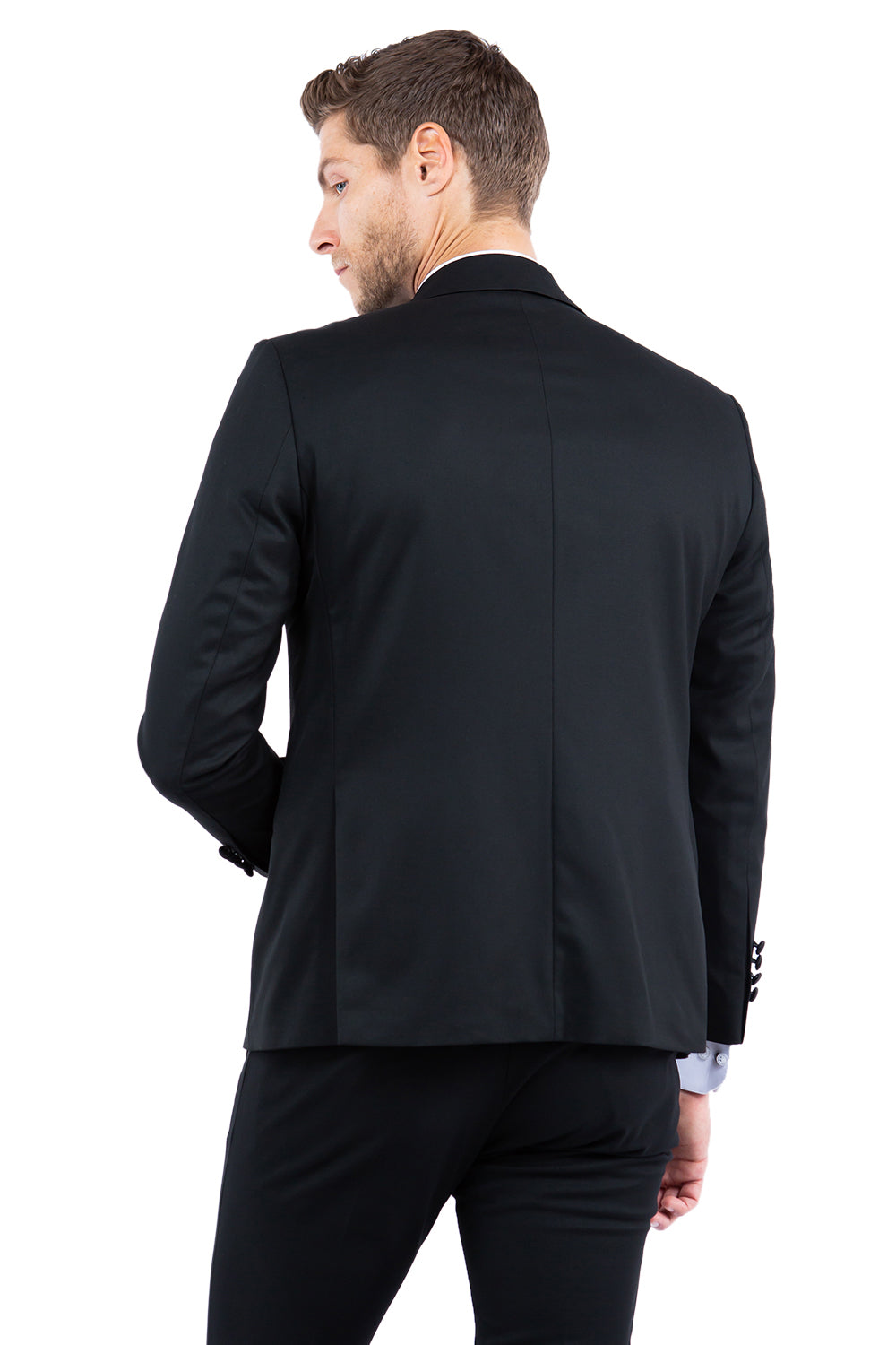 Zegarie Slim Fit Tuxedo Separates Jacket, Black w/ Satin Notch Lapel