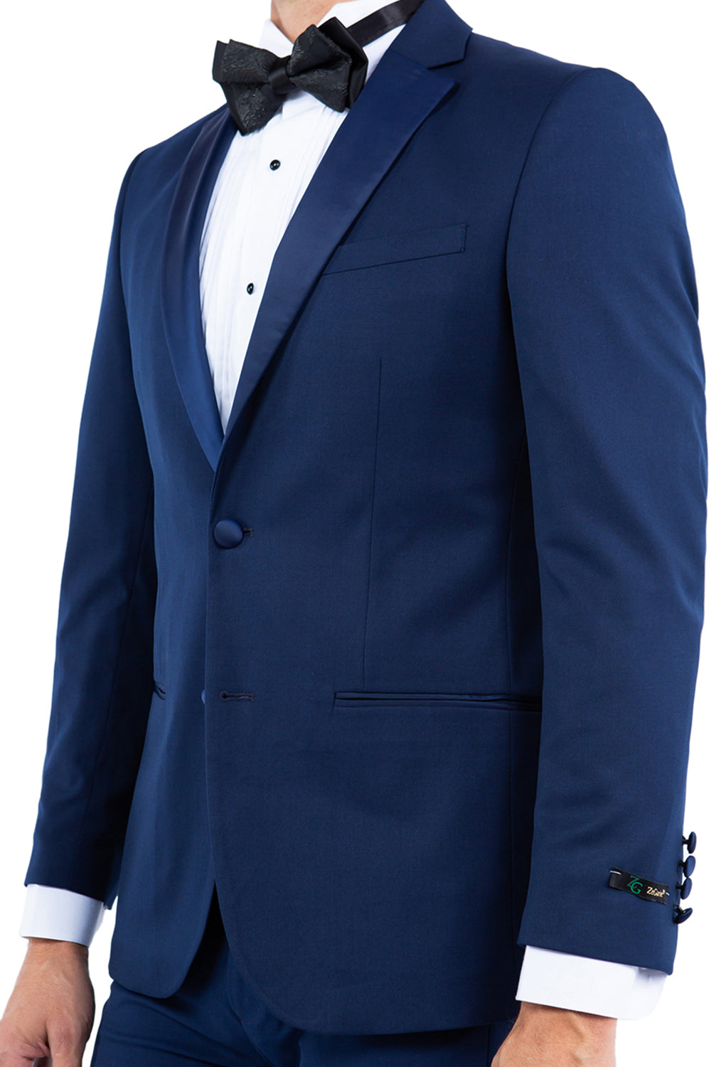 Zegarie Slim Fit Tuxedo Separates Jacket, Navy w/ Satin Notch Lapel