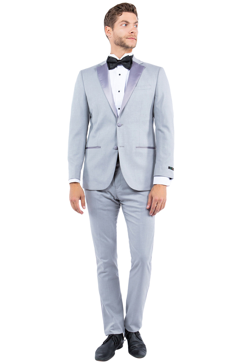 Zegarie Slim Fit Tuxedo Separates Jacket, Light Grey w/ Satin Notch Lapel