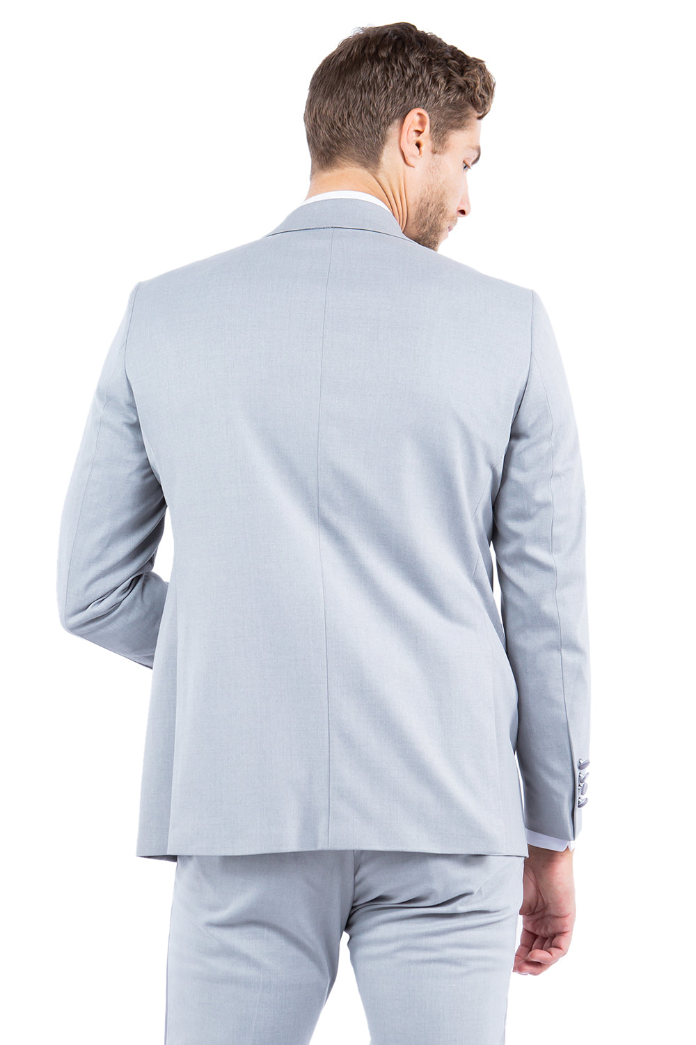 Zegarie Slim Fit Tuxedo Separates Jacket, Light Grey w/ Satin Notch Lapel
