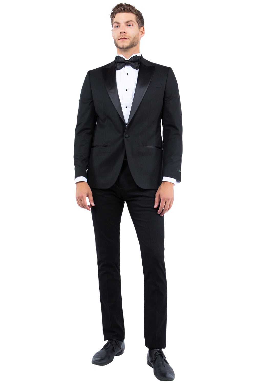Zegarie Slim Fit Tuxedo Separates Jacket, Black w/ Satin Peak Lapel