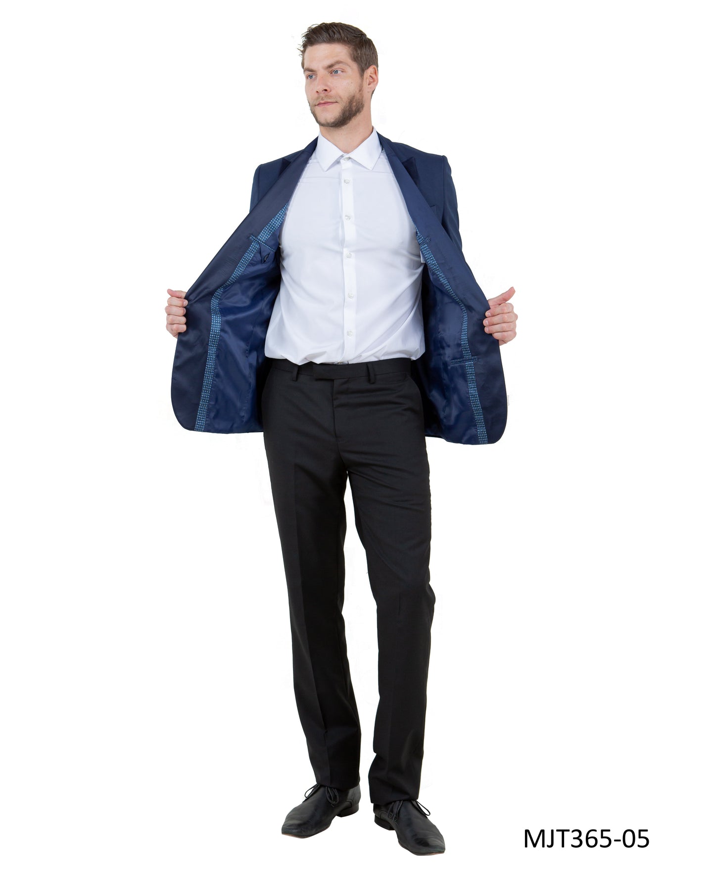 Zegarie Slim Fit Tuxedo Separates Jacket, Navy w/ Satin Peak Lapel