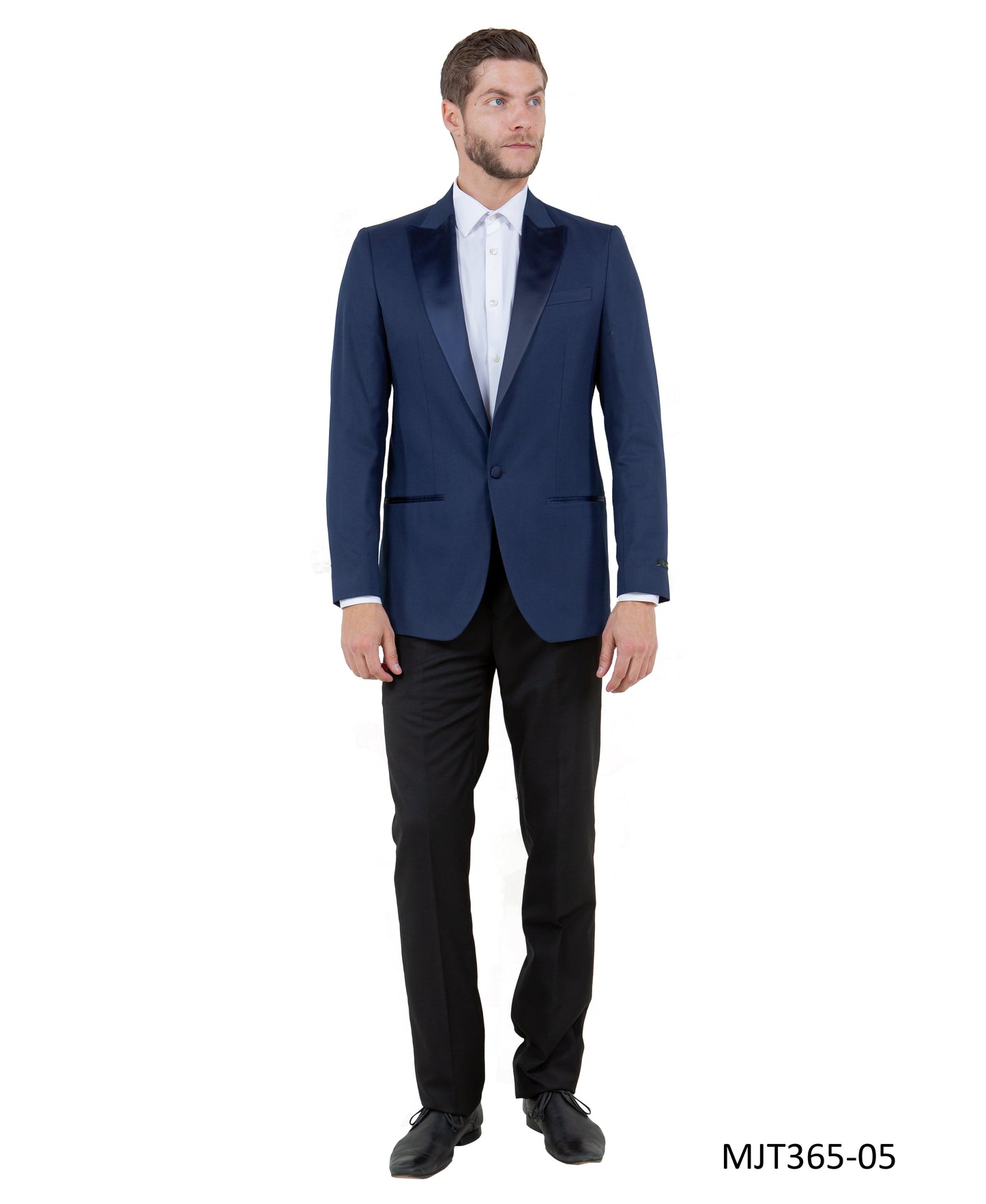 Zegarie Slim Fit Tuxedo Separates Jacket, Navy w/ Satin Peak Lapel