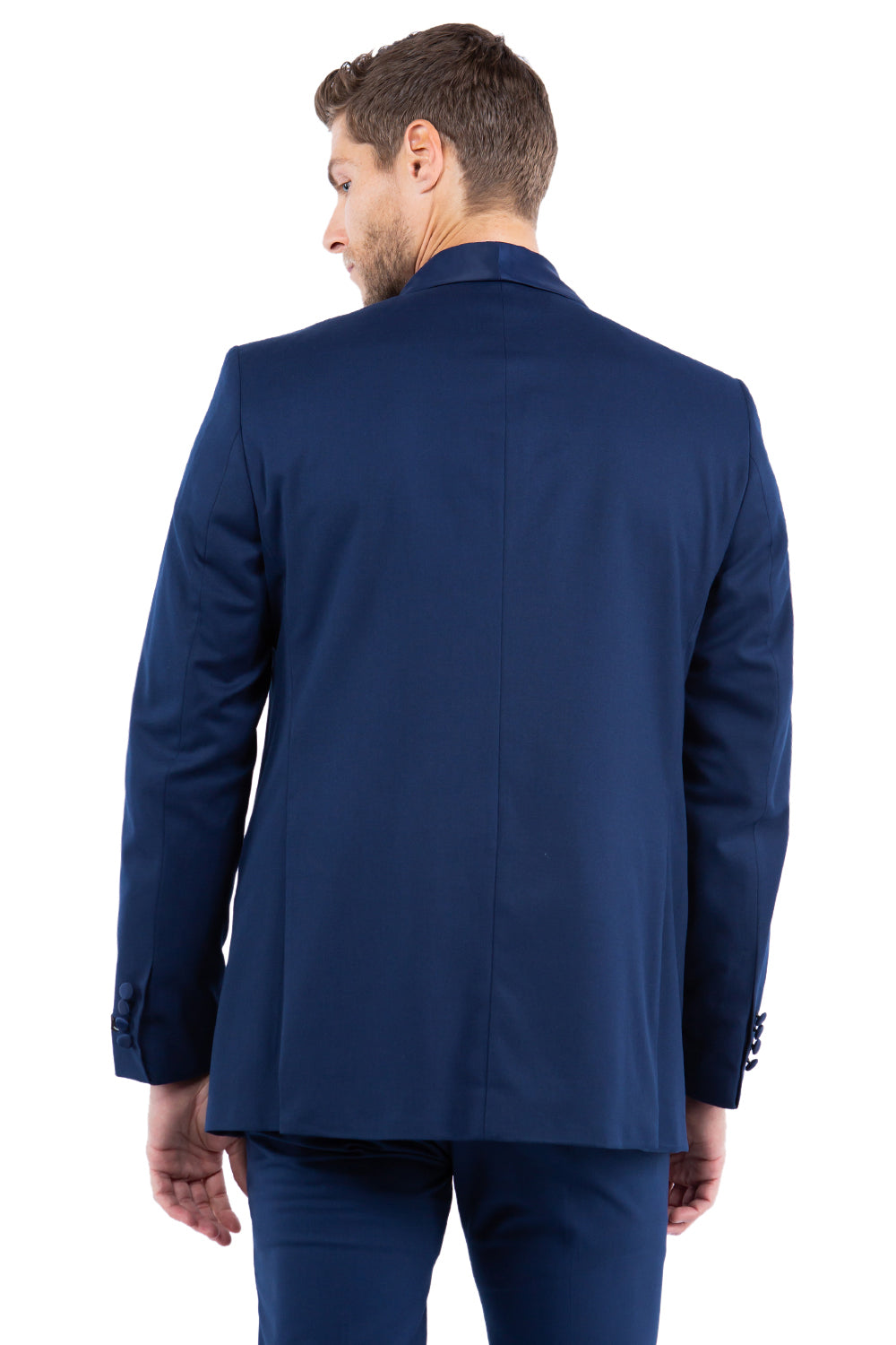 Zegarie Slim Fit Tuxedo Separates Jacket, Navy w/ Satin Shawl Collar