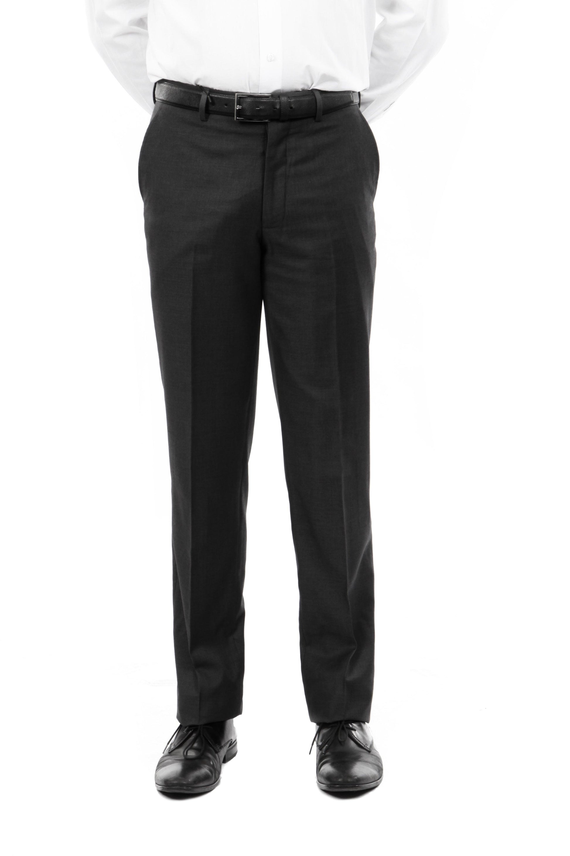 Tazio Slim Fit Stretch Dress Pants, Black - Julinie