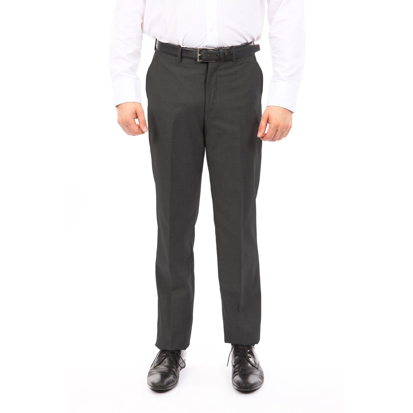 Tazio Slim Fit Stretch Dress Pants, Charcoal - Julinie