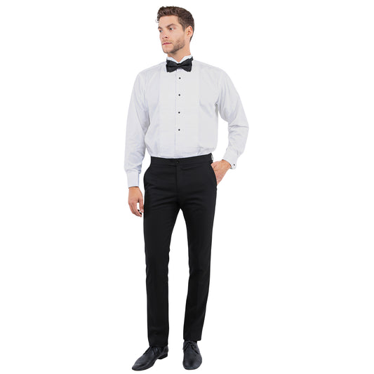 Zegarie Tailored Fit Tuxedo Separates Pants, Black w/ Satin Trim