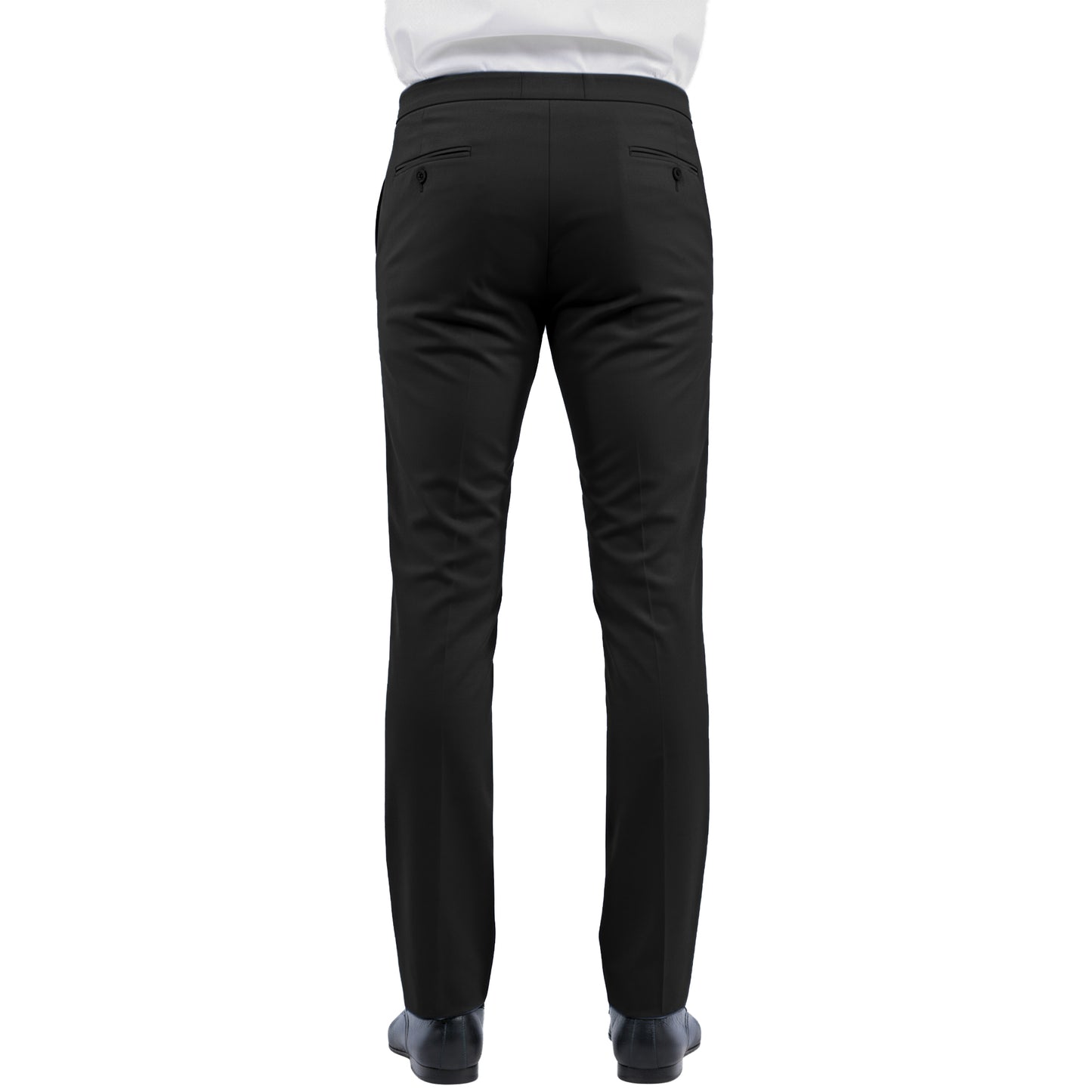 Zegarie Tailored Fit Tuxedo Separates Pants, Black w/ Satin Trim