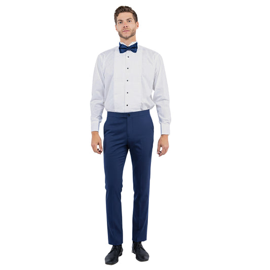 Zegarie Tailored Fit Tuxedo Separates Pants, Navy w/ Satin Trim