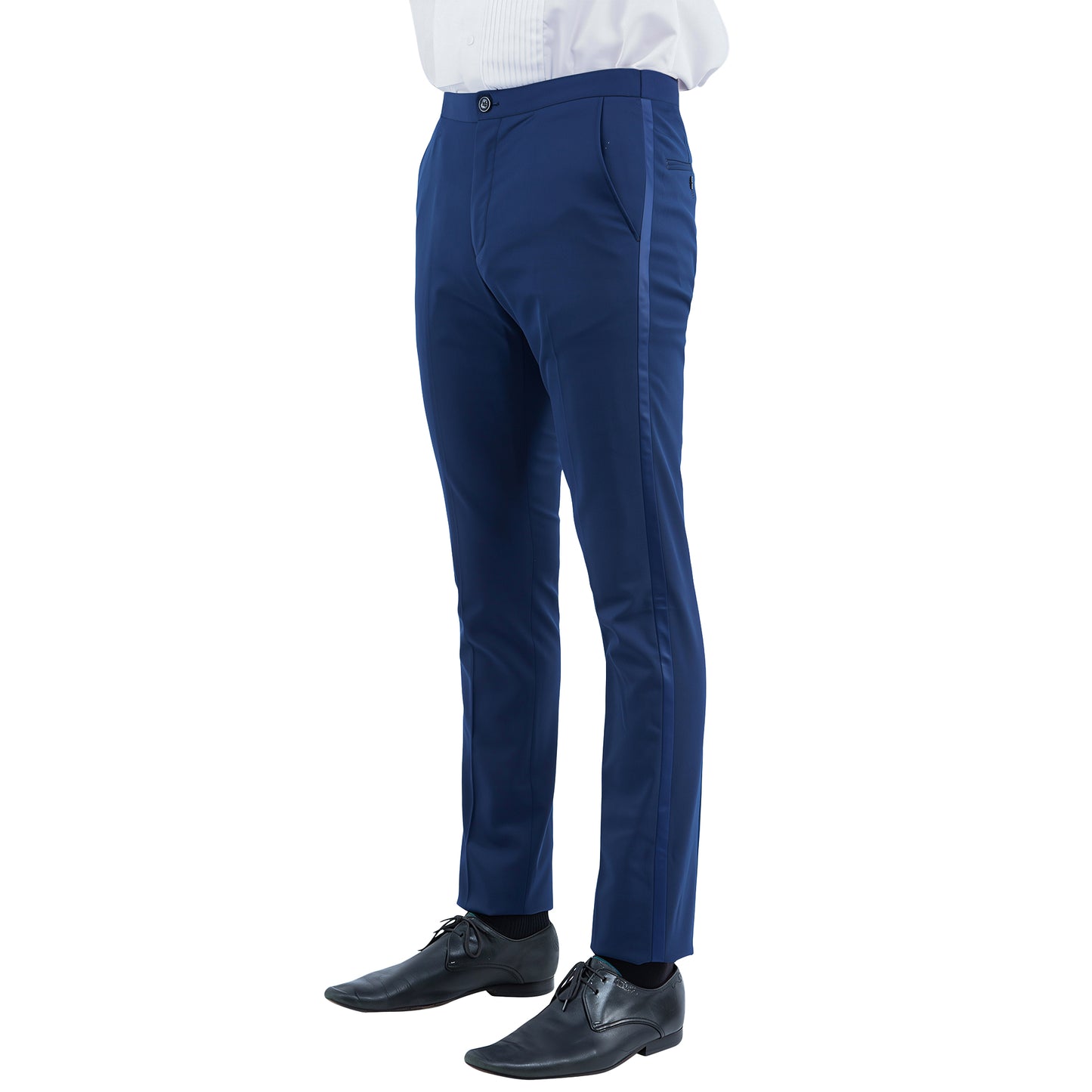 Zegarie Tailored Fit Tuxedo Separates Pants, Navy w/ Satin Trim