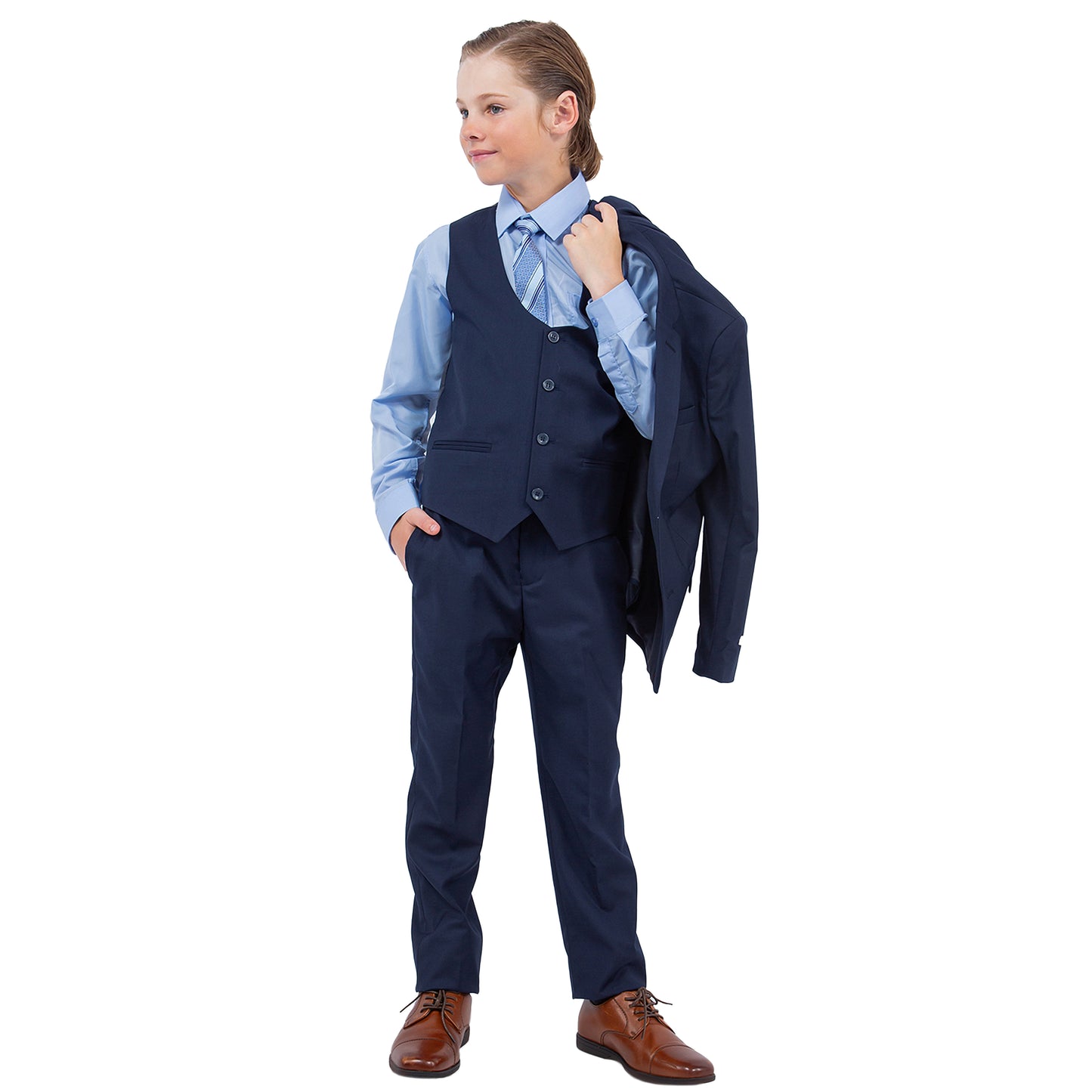 Stacy Adams Boy's 5pc Suit Set