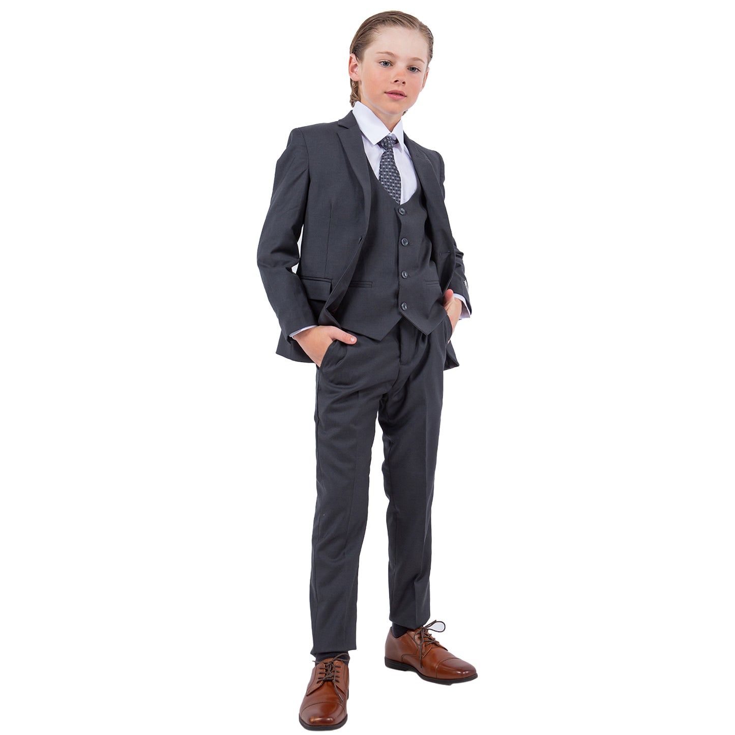 Stacy Adams Boy's 5pc Suit Set