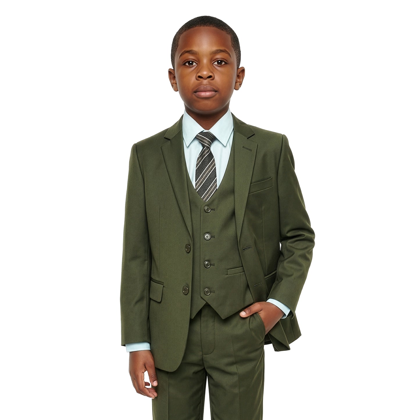 Stacy Adams Boy's 5pc Suit Set