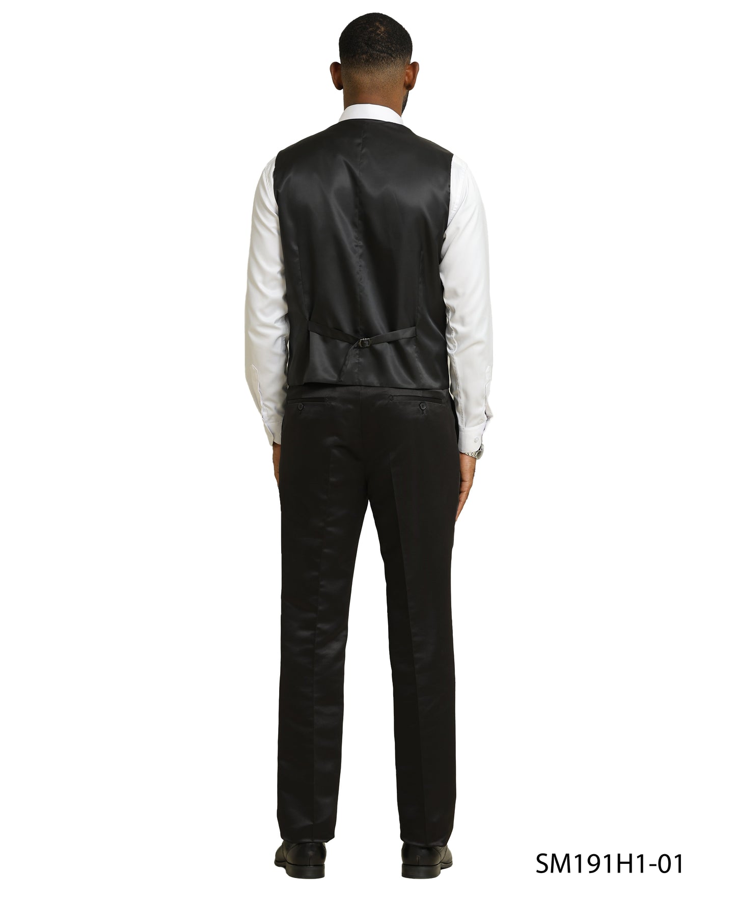 Stacy Adams Men's Paisley 3pc Tuxedo Set, Black
